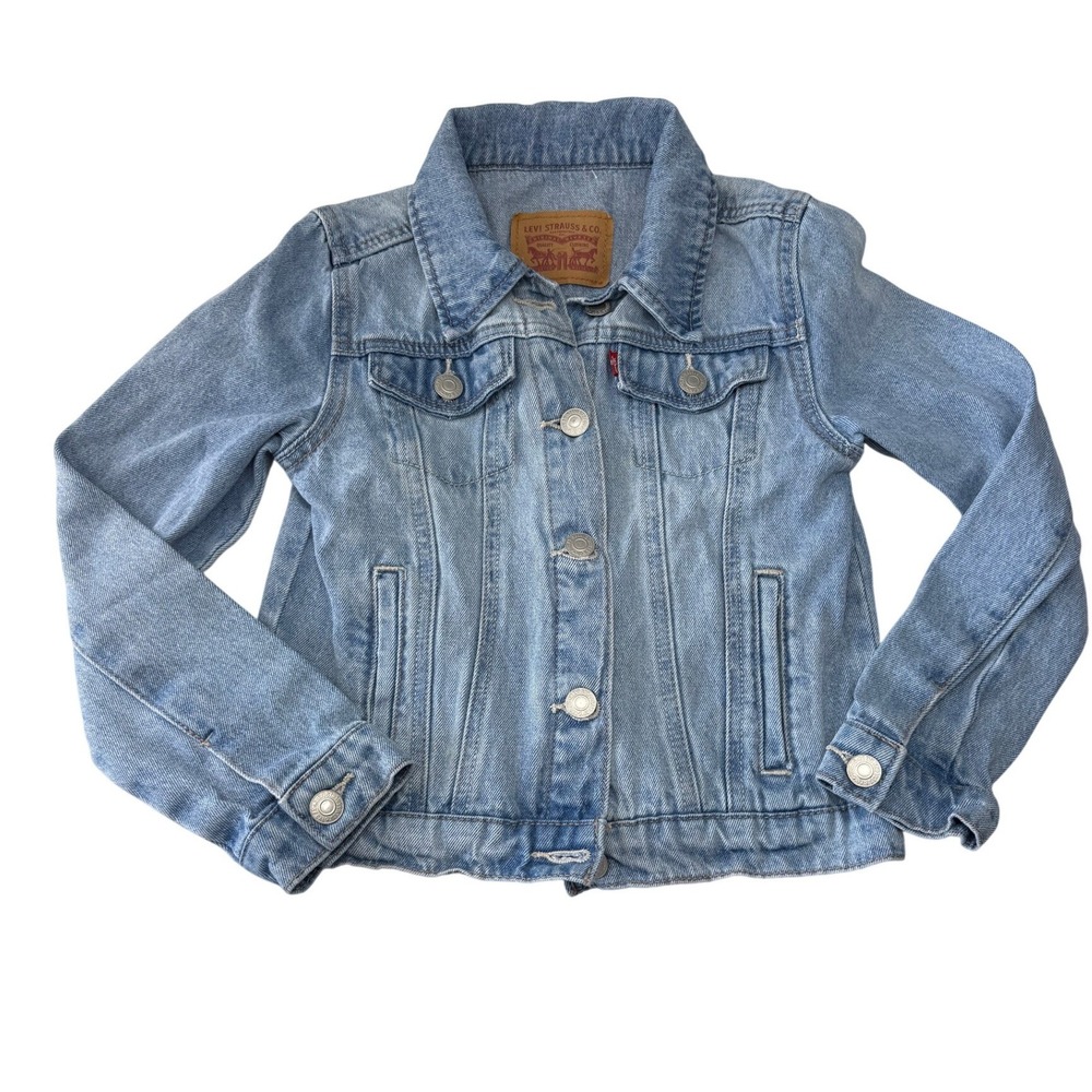 Levi's Kids Light Wash Denim Trucker Jacket Youth Size Small
